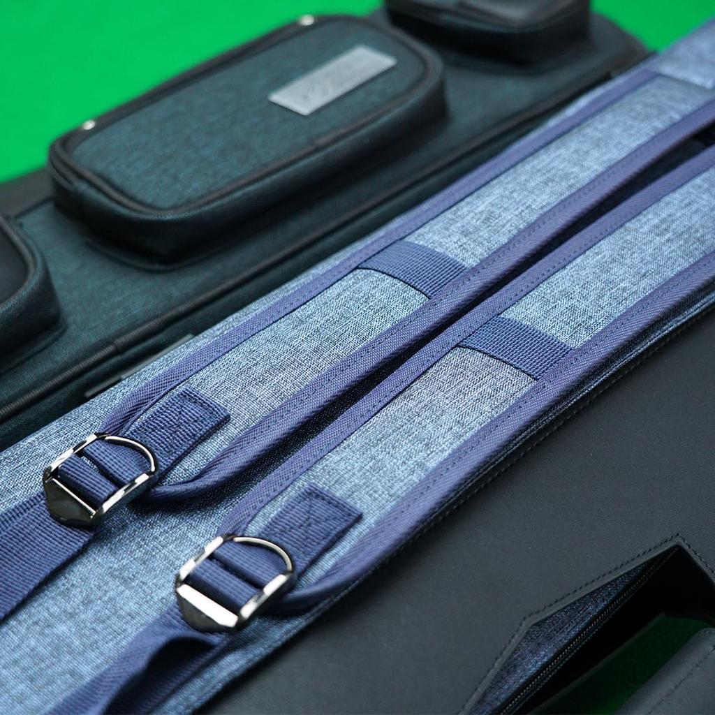 KONLLEN Pool Cue 3x4 Inch Oxford Pool Stick Holds 3 Butts and 4 Billiards Large Capacity Carrying Case with Pool Cue Upgraded Case One Size Case,