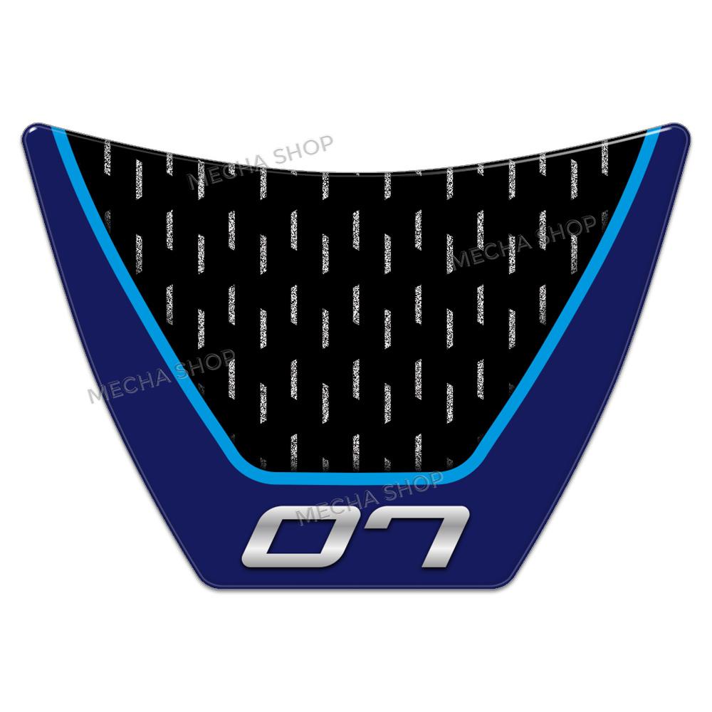 3D Resin Motorcycle Sticker Set Front Fairing Decals For MT-07 MT 07 MT07 2025 Tank Mat Decals
