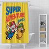 Tenda da Doccia Impermeabile Tessuto in Poliestere Pittura Colorata Tende da Bagno Adventure Time Decorazione Bagno di Casa Tenda con Ganci