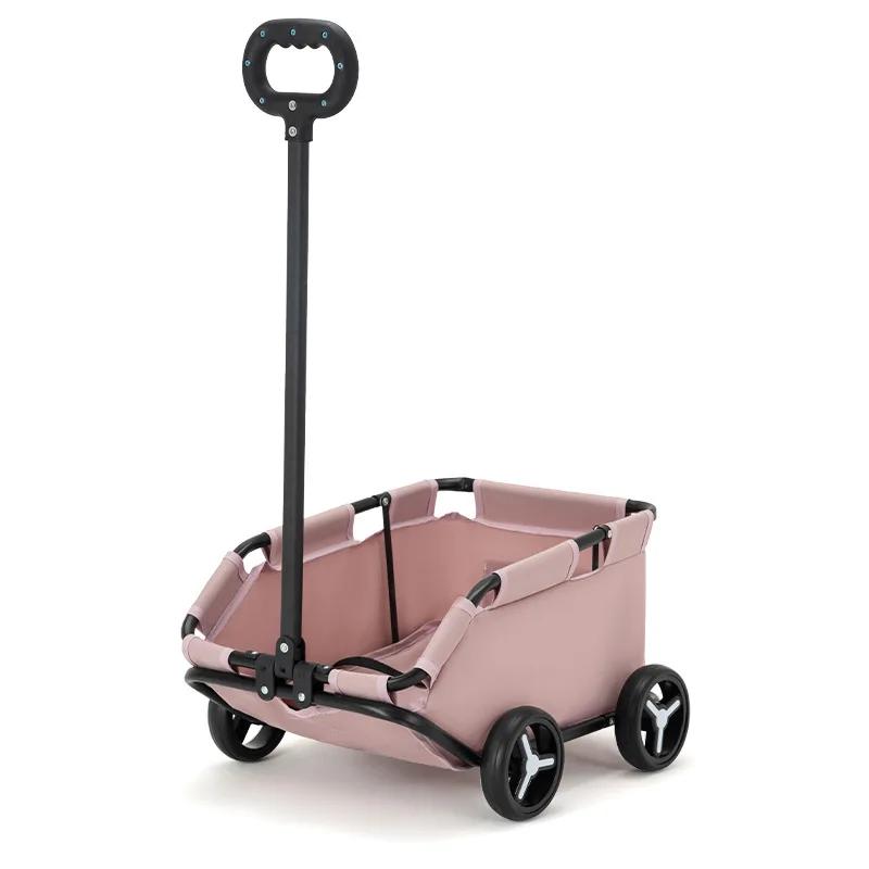 Small Dog Stroller Portable 360 ° Rotate Trolley Multifinonal Chihuahuas Pet Dog Carriers Supplies Folding Cart with Wheels