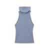 European Style Women's Sleeveless High Neck Top - Blue, Black, White (Style 66761)