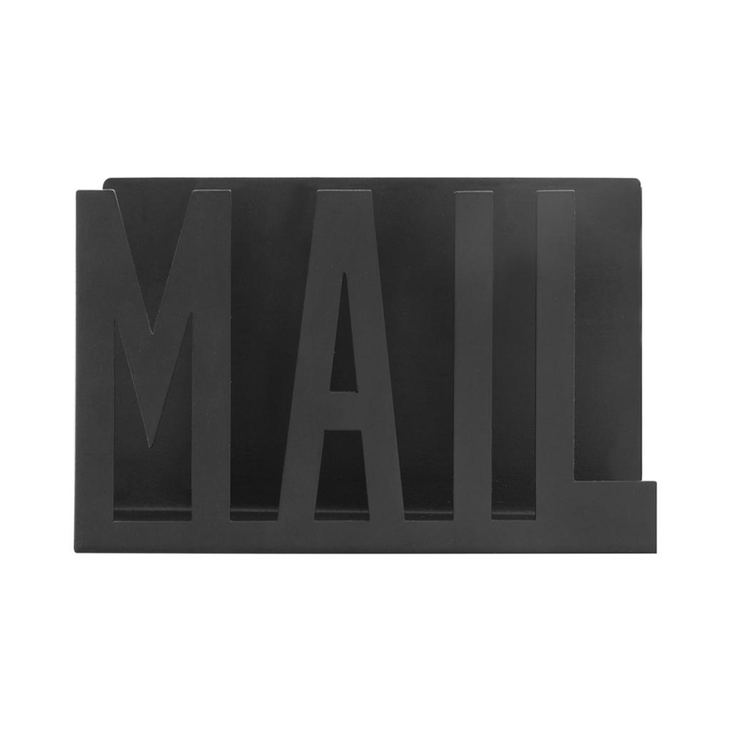 Desktop Iron Mail Organizer Metal Desk Letter Holder Documents and Notepads Storage Rack for Home Office School