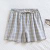Shorts Hose Damen Baumwolle Sommer Vielseitig Vintage Locker Große Größe Freizeit Weites Bein Hosen Shorts