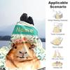 Wreath Capibara Customize Your Name Blanket Throw Personalized Blanket Soft Warm Cozy Versatile for Bed Bedding Nap Sofa Ideal for All Seasons