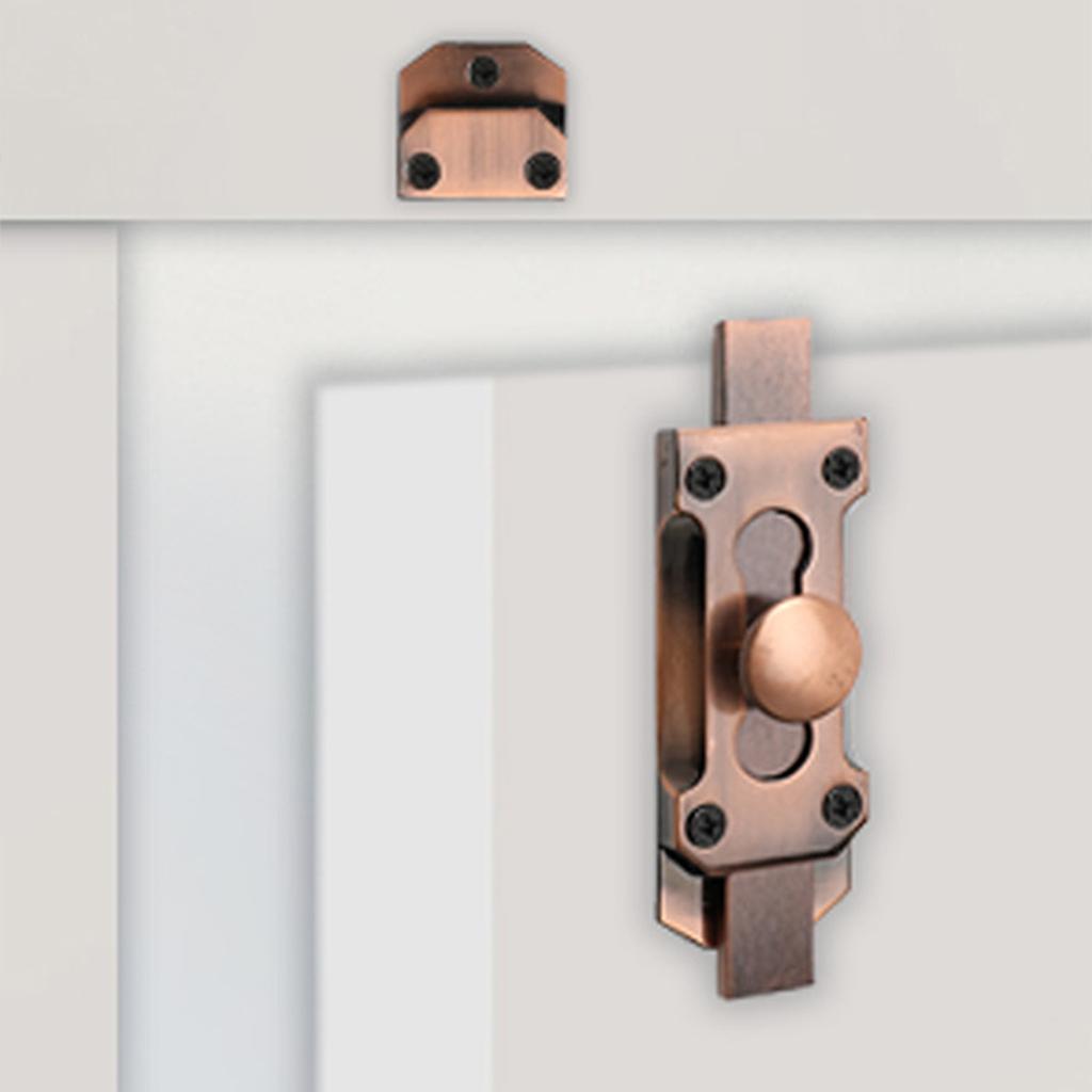 Multipurpose Sliding Door Latches Bolt Lock for Home and Office Supplies Security Daily Use Sturdy 3Inch Zinc Alloy