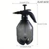 Large Capacity Plastic Handheld Mist Spray Bottle - Adjustable Nozzle, Easy-to-Use Watering Can for Gardening & Home Use