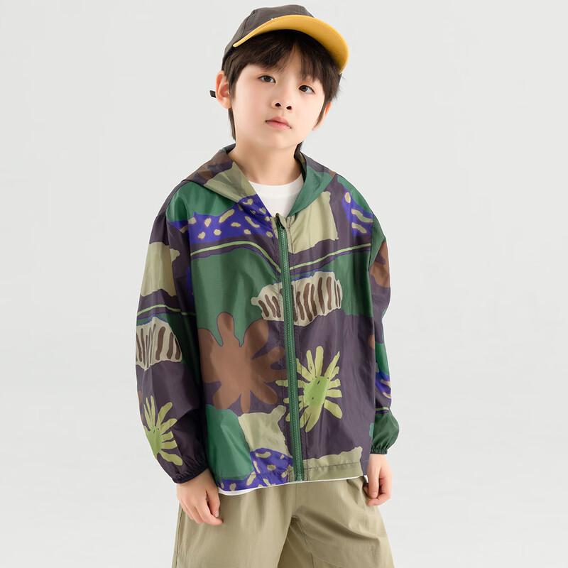 Duoduo Home Boys' Jungle Floral Sun Protection Jacket