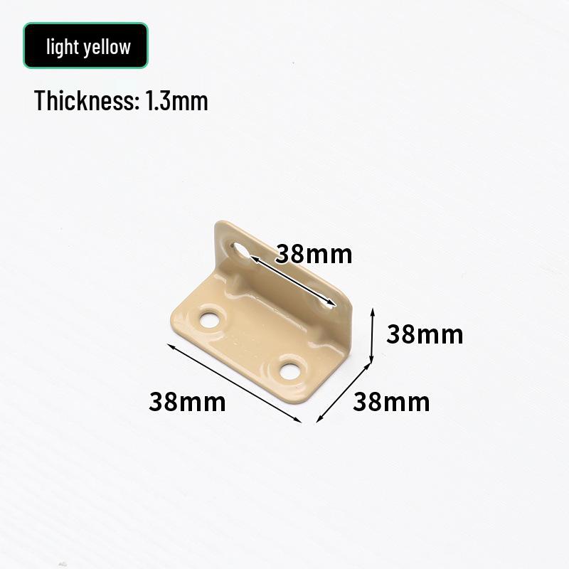 Black Powder-Coated Three-Sided Angle Iron Bracket for Kitchen Cabinet Reinforcement and Support