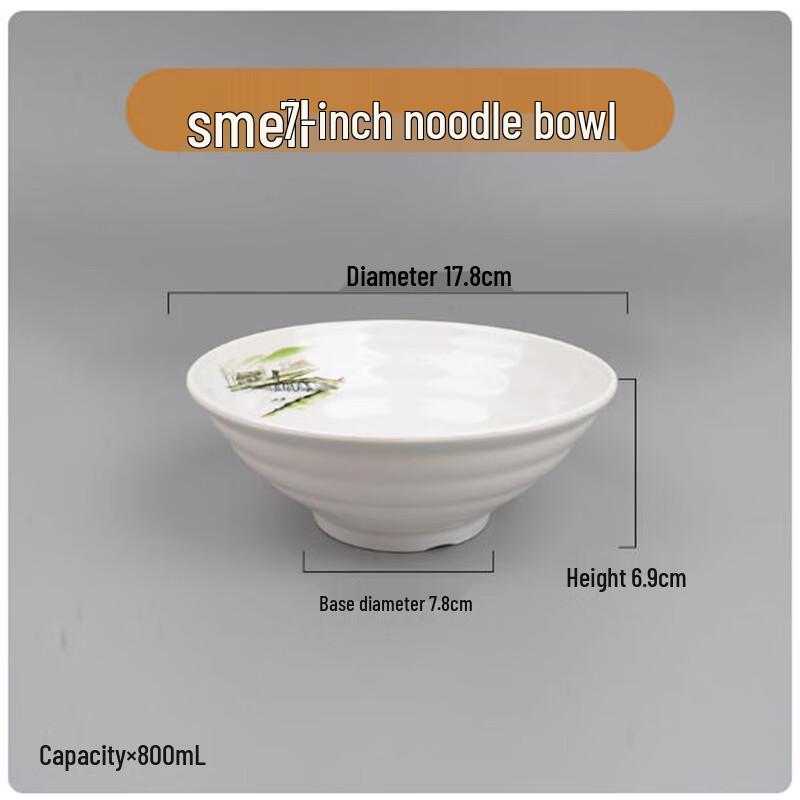 Saint Piran Thick Melamine Noodle Bowls