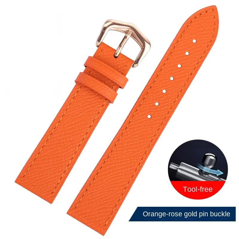 Suitable for Cartie Tank London Solo Key Dumont Watch Strap Men's Genuine Leather Women 14 16 18 20 Wrist Strap Accessories