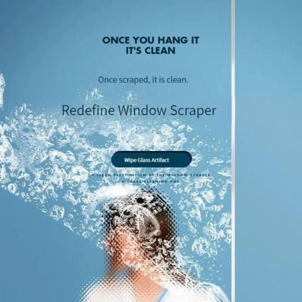 New PP 360 Degree Shower Squeegee TPR White Glass Wiper Squeegee Cleaner Shower Use