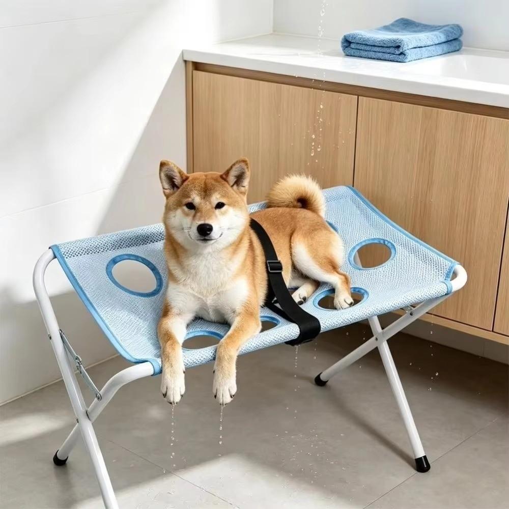 Mesh Pet Grooming Hammock Breathable Hammock Table Portable Grooming Sling Cloth Home