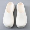 Large size 44-45 beach shoes men's chef shoes one-word sandals thick sole height increase couple
