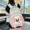New Japanese ins high value fresh and sweet original style cute dog backpack female spine large capacity backpack