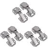10pcs Furniture Drawer Hinge No Slot Required Cabinet Hardware Hinges Cold Rolled for Window Cupboard Kitchen Door Repair Tools