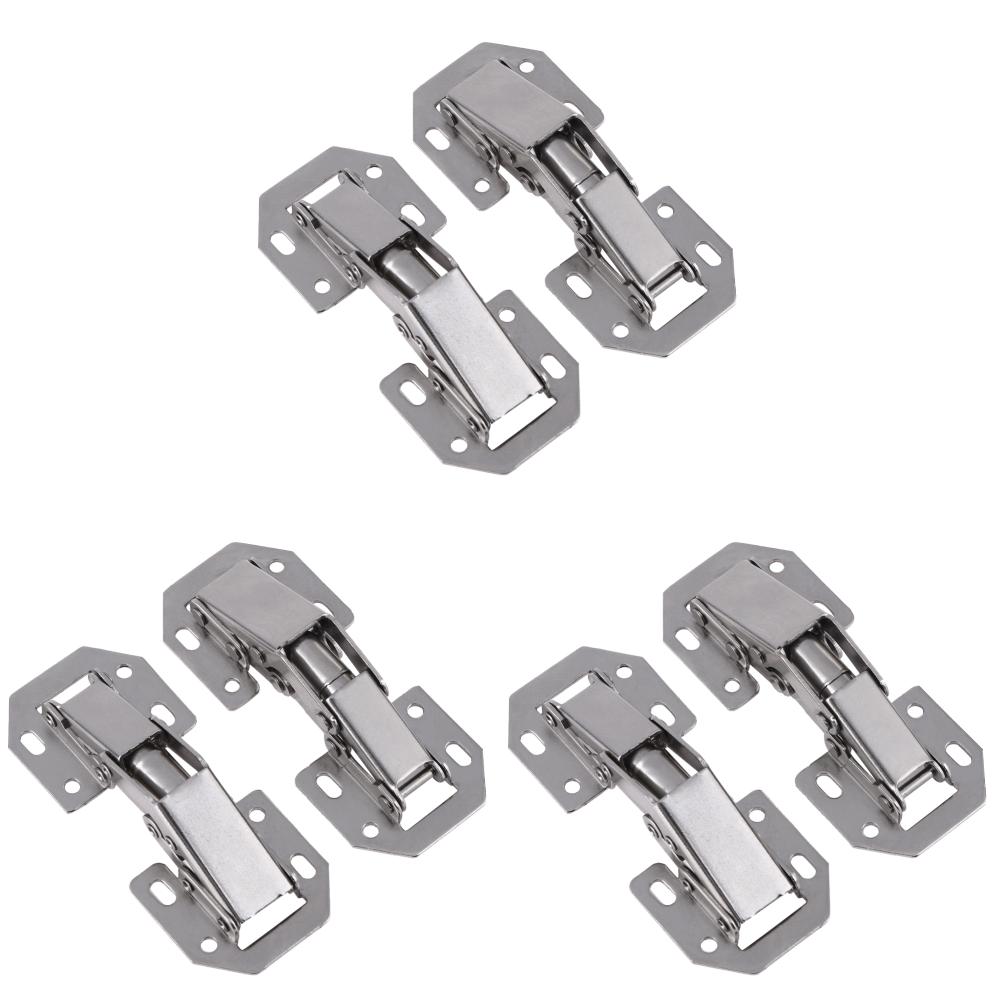 10pcs Furniture Drawer Hinge No Slot Required Cabinet Hardware Hinges Cold Rolled for Window Cupboard Kitchen Door Repair Tools