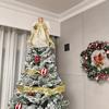 Angel Plush Wings Ornaments Christmas Tree Topper Star Holiday Decoration for Home and Store Festive Celebrations