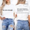 Dear Person Behind Me Printed Summer T-Shirts Tops Mental Health Awareness Design Women's Graphic T-Shirt Short Sleeve Clothing