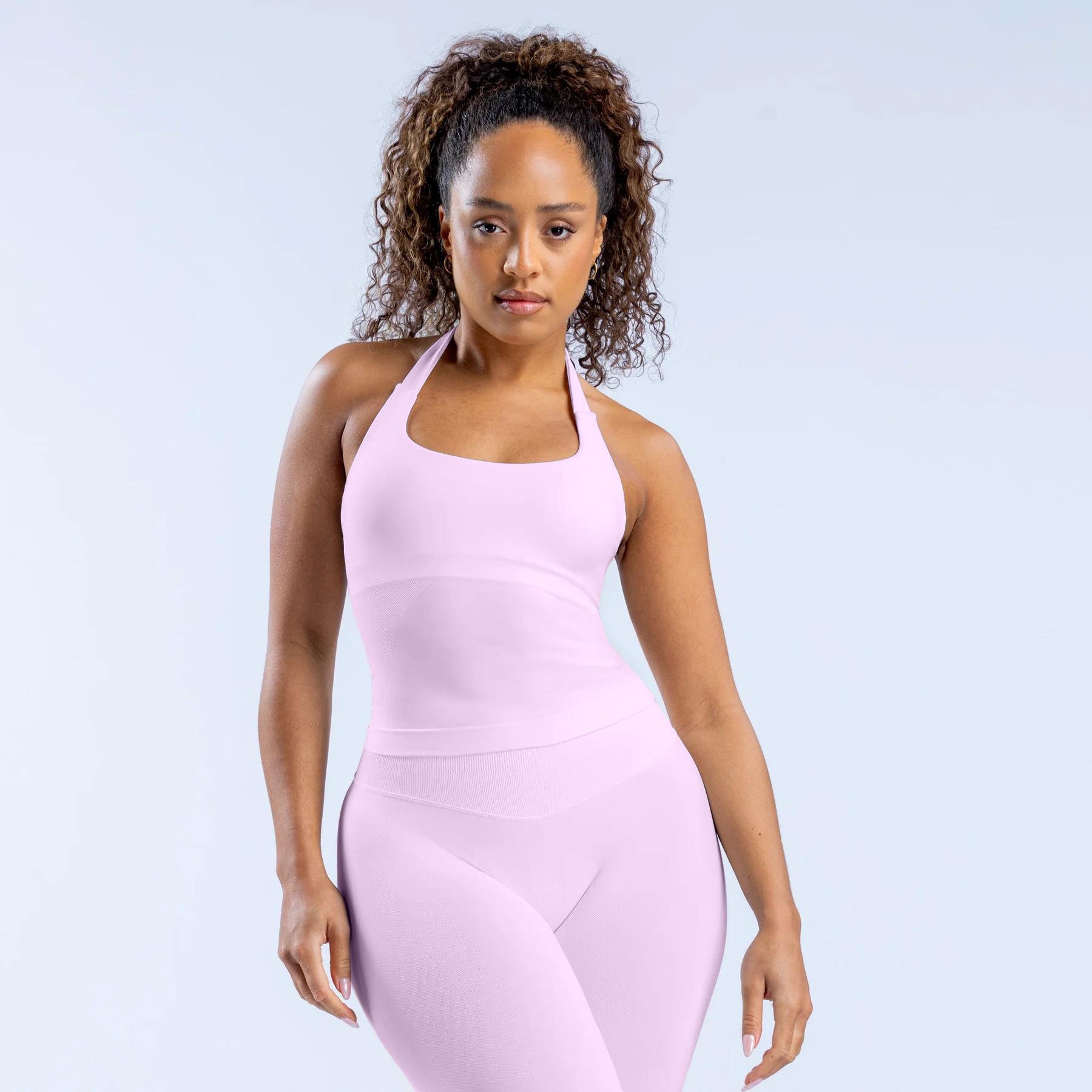 

Жіночий безшовний спортивний бюстгальтер DFYNE з високою підтримкою на зав язках - Відкрита спина, Формування тіла, Захист від оголення Small