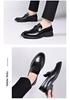 Men's Black British Style Cowhide Leather Dress Shoes - Youth Soft Sole Casual/Formal Wear