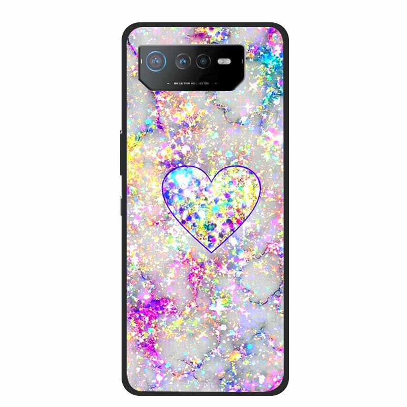 Phone Case For Asus ROG Phone 6D Ultimate Back Cover Case Black TPU Silicone Soft Coque For Asus ROG Phone 6 Pro Case Phone6 Pro