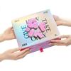 Semir Men's Underwear, Pure Cotton 10A Antibacterial Boxer Briefs, Cartoon Pink Valentine's Day Gift for Boyfriend, Gift Box Set L