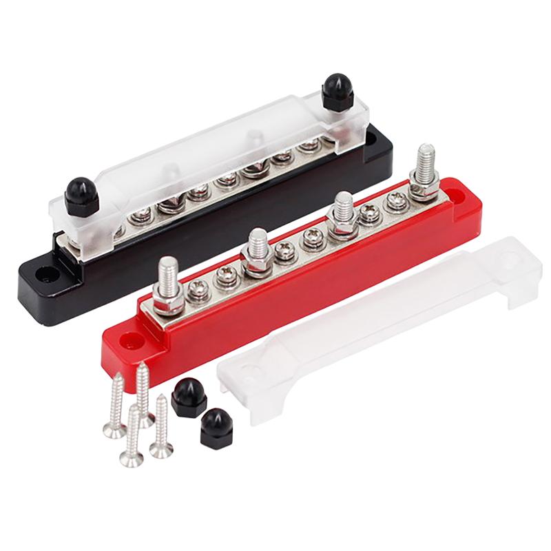 M6 Power Bus Bar Terminal Block Electric Current Distributor For Car Audio System Upgrade and Solar Panel Distribution