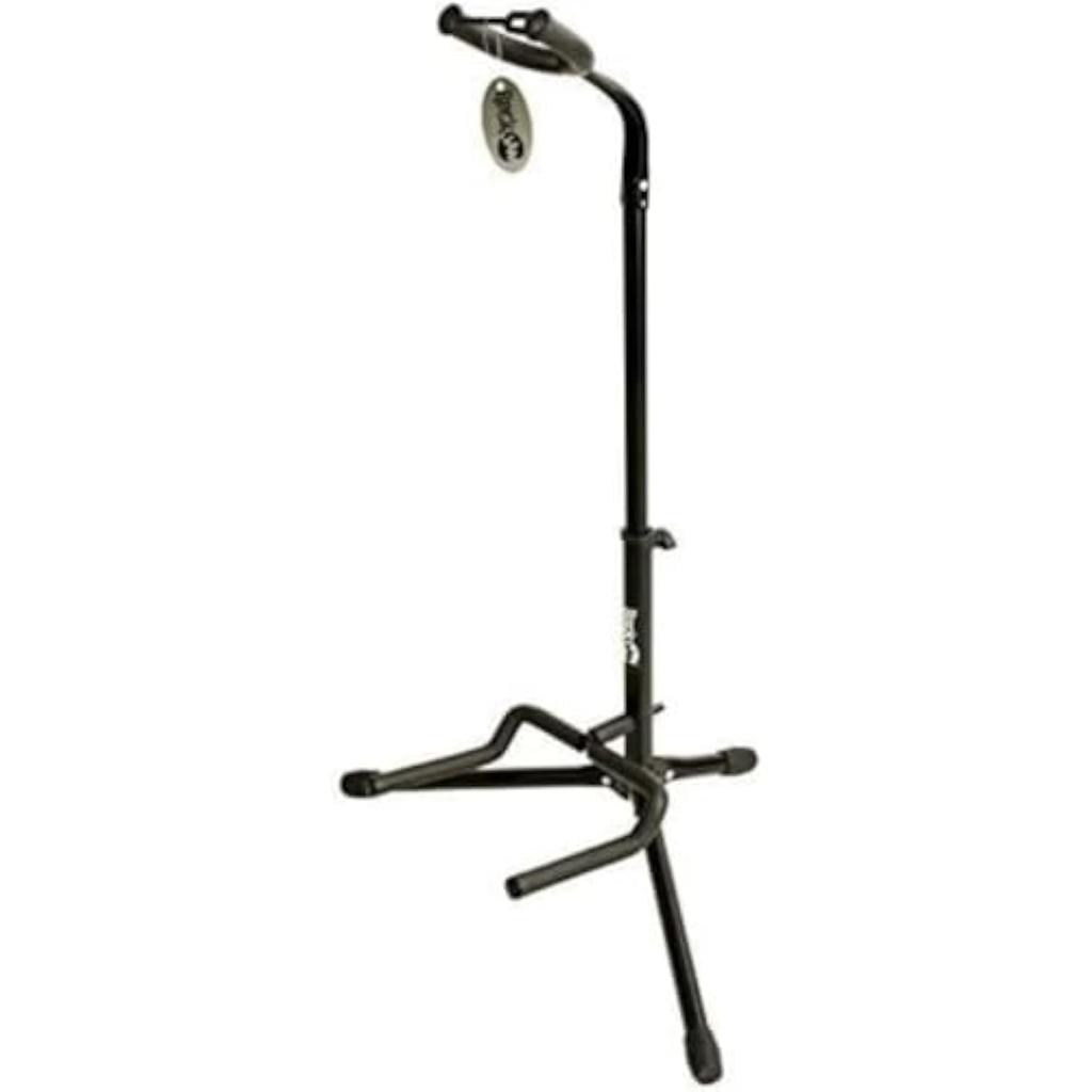 RockJam GS-001 Adjustable Vertical Tripod Guitar Stand for Acoustic and Electric Guitars