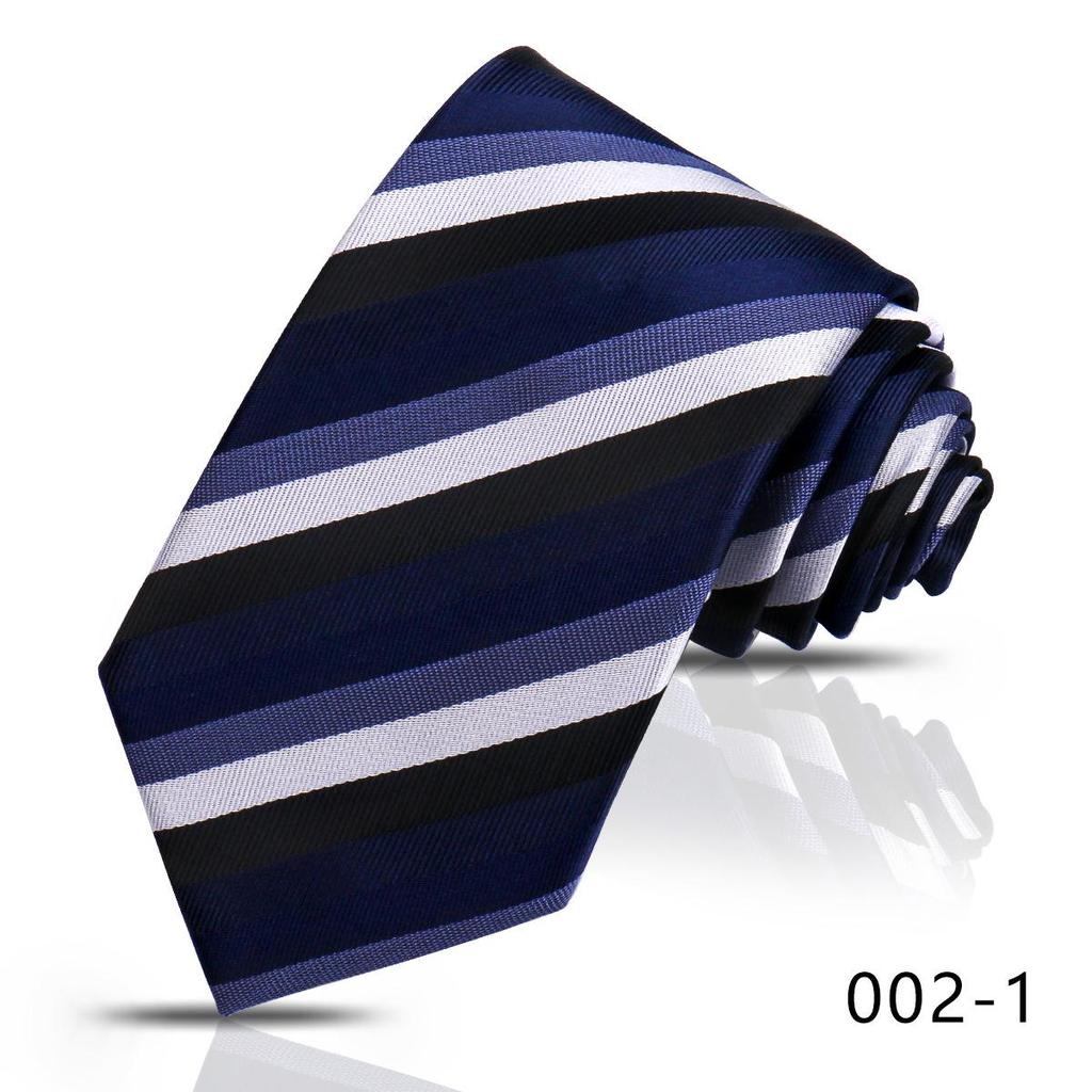 Hochwertige Herren-Seidenkrawatte, 8 cm breit, für Business und Hochzeitsanzug, mit diagonalen Streifen und Karomuster