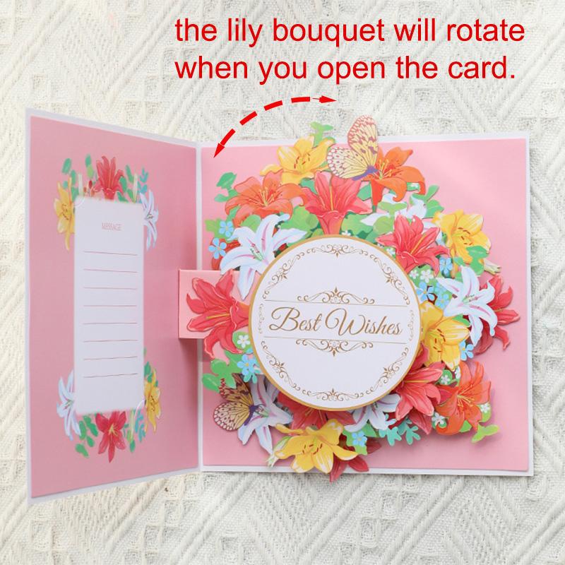 Hot 3D Creative Card For Wife And Friend Valentines Day Gift Wedding Invitation  Card Thank You Postcard