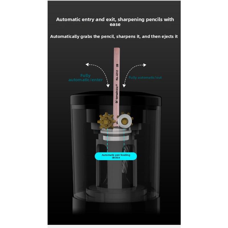 Fully Automatic Pencil Sharpener for Primary School Students - Small Diameter Pencil Electric Sharpener Machine
