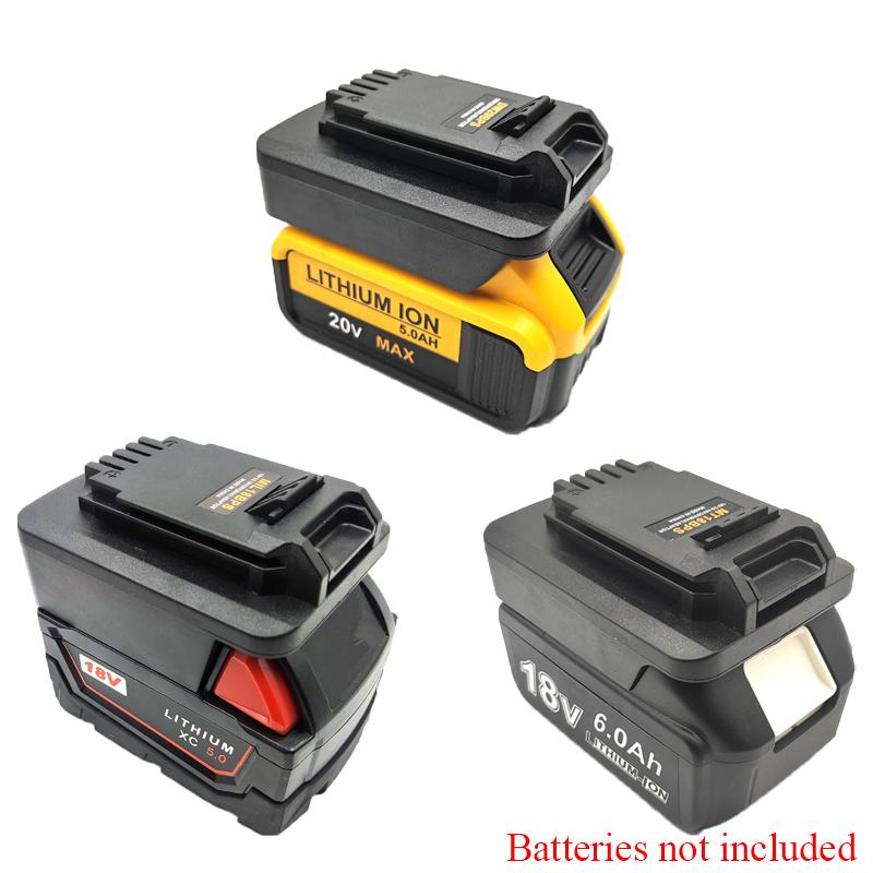 Battery Adapter for Dewalt/Milwaukee/Makita 18-20V Batteries Converting To for Black&Decker/Porter&Cable/Stanley 18-20V Tools