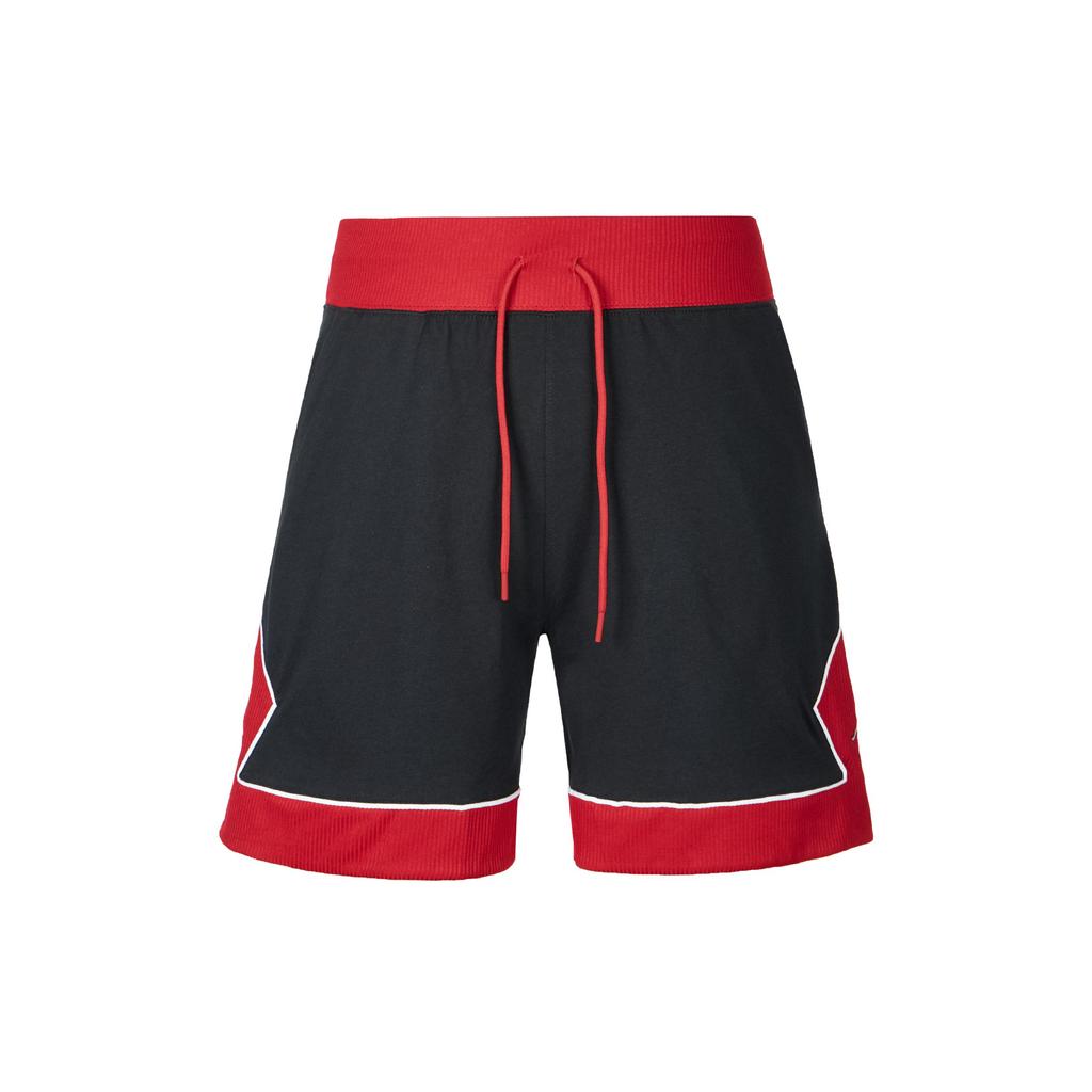 Jordan Colorblock High-Waist Shorts mit Kordelzug Damen Unterteile Rot Schwarz DZ3353-010