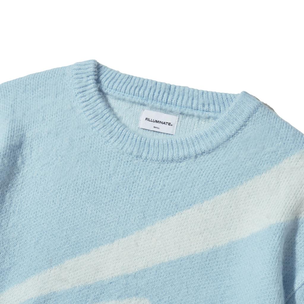 FILLUMINATE Symbol Jacquard Round Knit - Sky Blue