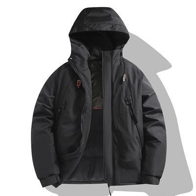 Veste Polaire de Couple, Veste d'Extérieur Épaisse Coupe-Vent et Imperméable en Coton, Veste de Sport, Ensemble de Randonnée