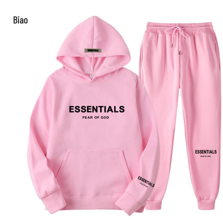 Essentials by FEAR OF GOD: Trendige Couple Hoodies mit Fleece Zweiteiliges Set