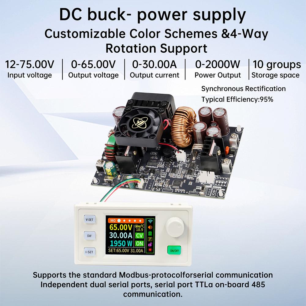 XY6530S XY6550S CNC DC Step Down Power Supply Constant Voltage and Current Module 2000W 3250W Stabilized Voltage Converter