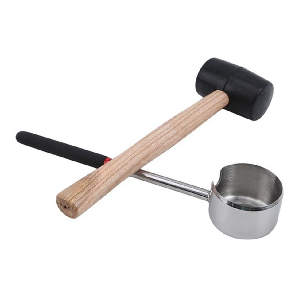 Steel For Young Coconuts Coconut Opener Coconut Opening Tool Set Hammer Coconut Shell Puncher