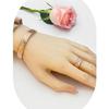 Retro Floral Copper Bracelet with Openwork Design - European & American Style