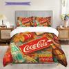 Vintage Cocacola Bottle Artwork Bedding 1 Duvet Cover 2 Pillowcase Without Core Soft And Comfortable Bedding Set Duvet Cover And Pillowcase