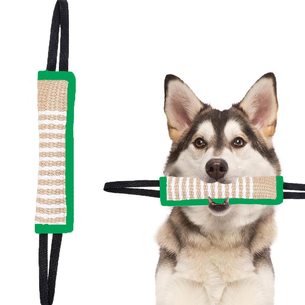 Burlap Dog Bite Stick - Training, Chewing, and Fetching Toy