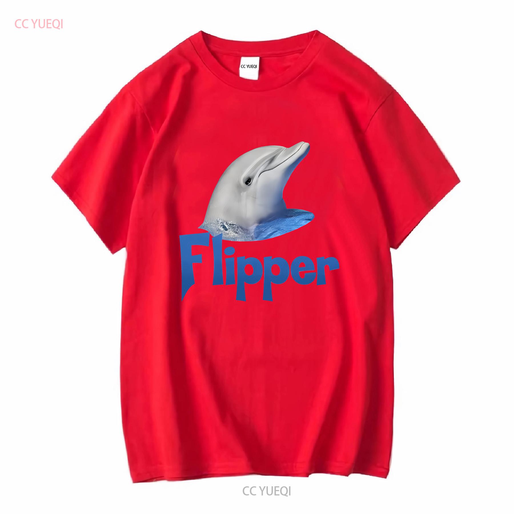 

Flipper Head 90s Dolphin Kids Tv Show T Shirt vintage Washed Stylish Casual Unisex Top For Everyday Wear streetwear Slightly S