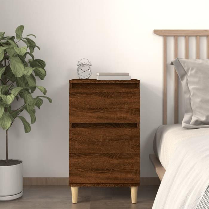 VidaXL Bedside Table Brown Oak 40x35x70 Cm 819706