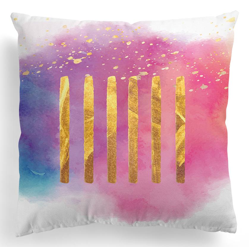 45x45cm Color Geometry Abstract Art Graffiti Print Pattern Home Living Room Sofa Decoration Throw Pillow Case