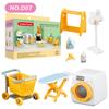 Non-Toxic Forest Animal 1/12 Dollhouse Furniture Bedroom Kitchen Bathroom Set Miniature Simulation Dolls Accessories Diy Toys Children