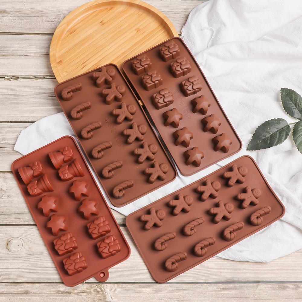 Cookie Shaping Decorating Gingerbread Man Christmas Candy Mould Xmas Chocolate Mold Baking Trays