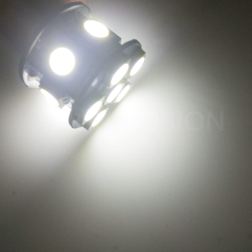 Ruiandsion 2ks 6V S25 1157 BAY15D LED žárovka Offsetové kolíky 180° 5050 12SMD Zadní světlo Brzdové světlo, Bílá 6000K