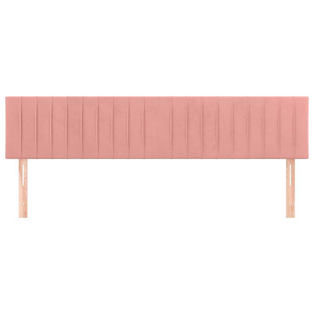 Headboard in Pink 200 x 5 x 78 88 cm Velvet