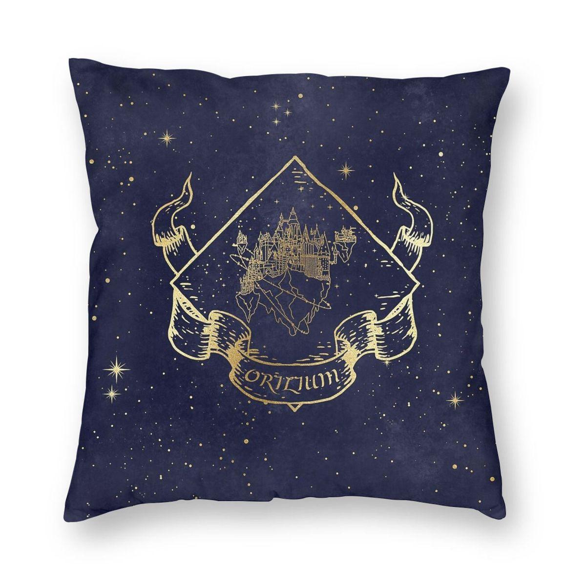 Orilium In Blue Square Pillowcase Polyester Linen Velvet Creative Zip Decor Pillow Case Sofa Seater Cushion Cover 30x30cm 12x12in
