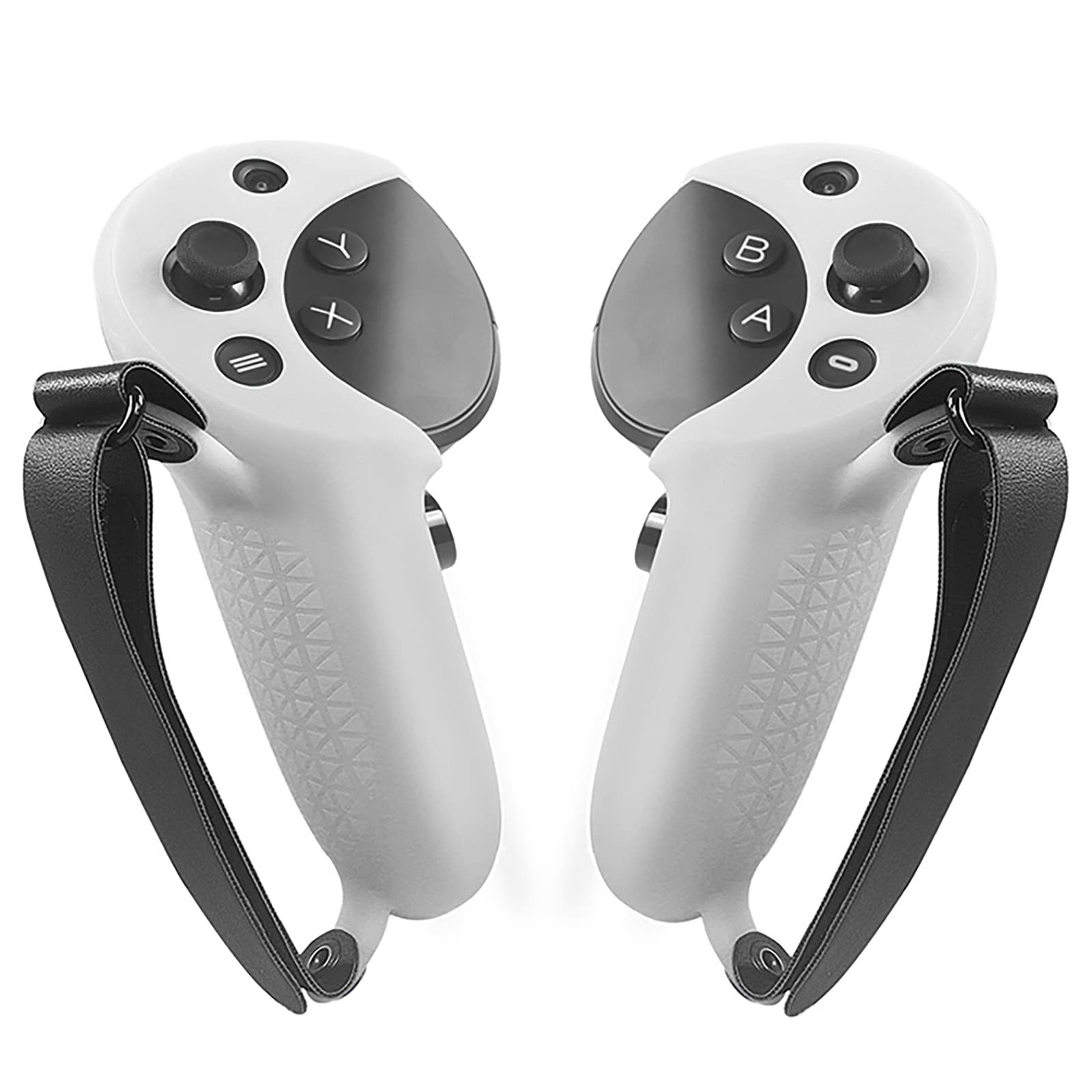 

LICHIFIT VR Controller Cover for Meta Quest Pro, Silicone Case, Convenient Charging, Drop Protection, Non-Slip, Shockproof (White)